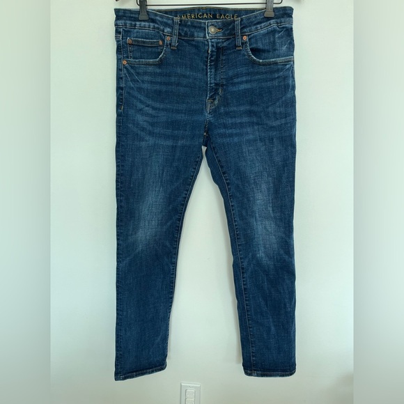 American Eagle Men's Blue Denim Jeans size 34X32 - Picture 2 of 8